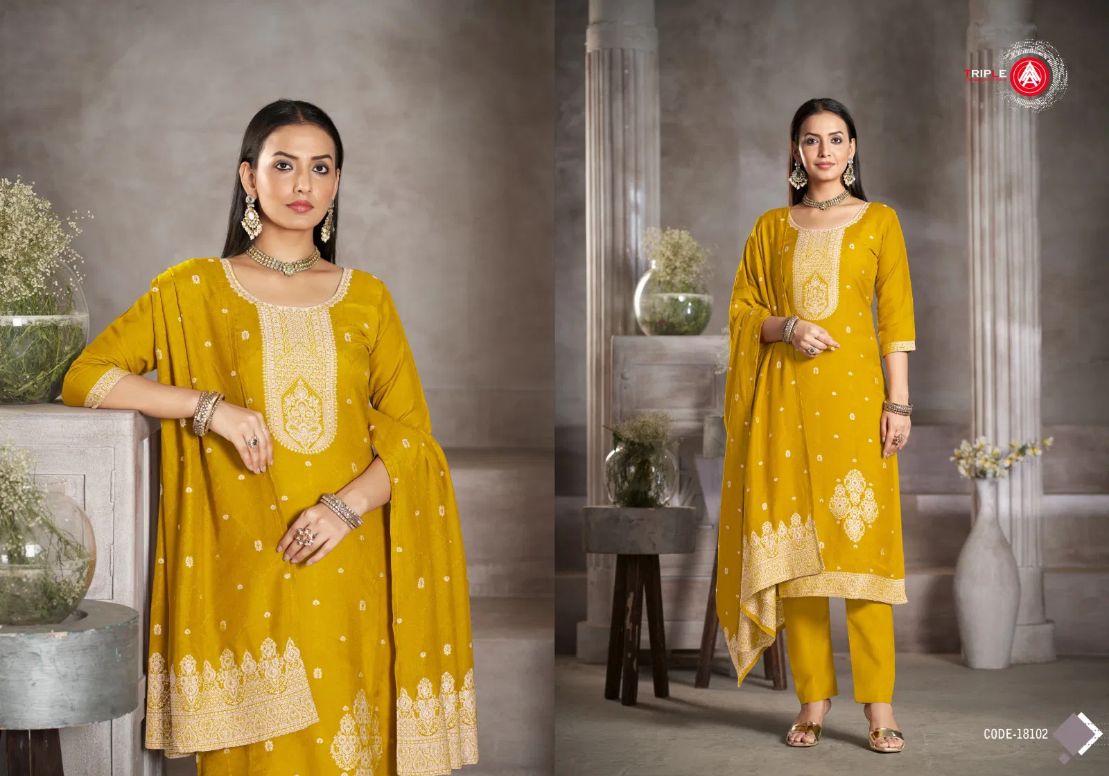 Kia Dark By Triple Aaa Muslin Lakhnavi Online Salwar Kameez Wholesale